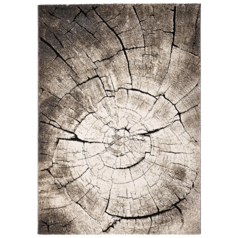 Webteppich 133/200 cm Wild Oak Anthrazit, Grau, Dunkelgrau