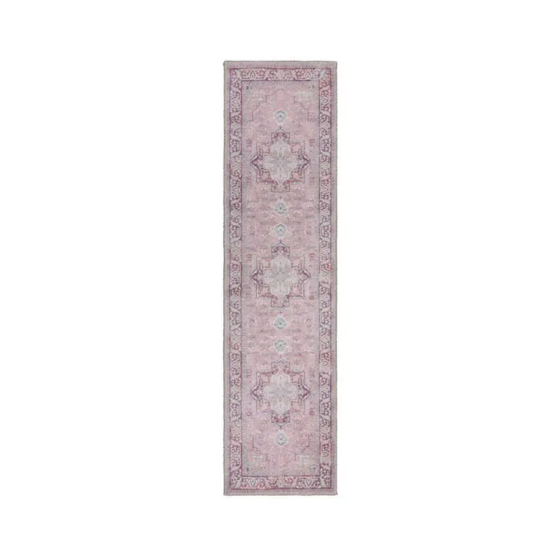Flachwebeteppich 60/230 cm Hebden Washable Pink