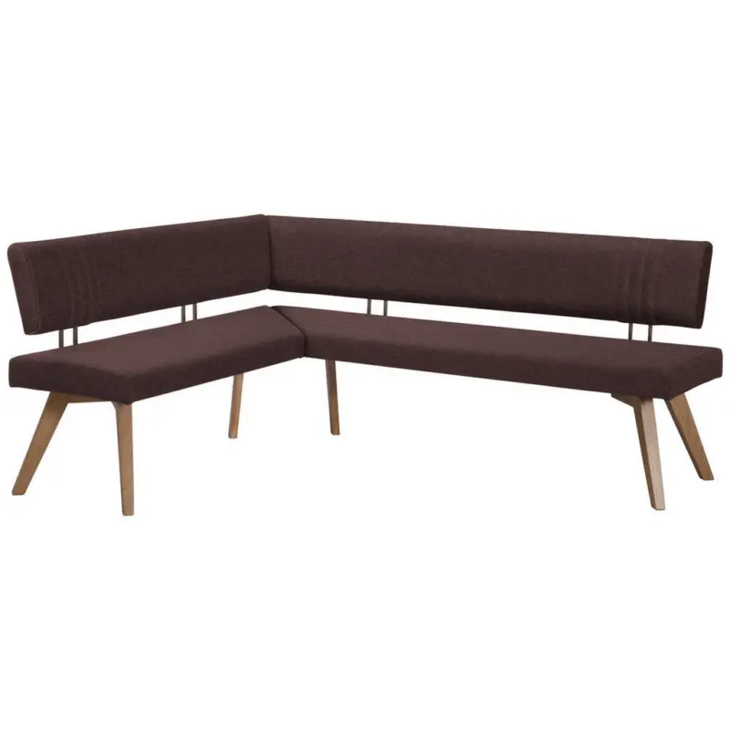 Eckbank 170/220 cm in Dunkelbraun, Wildeiche