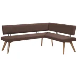 Eckbank 200/170 cm in Hellbraun, Wildeiche