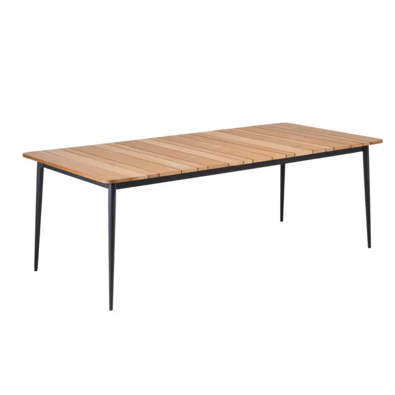 Gartentisch Holz Teakfarben rechteckig