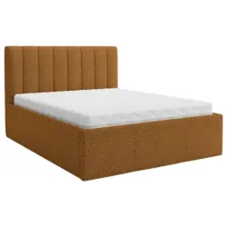 Polsterbett Matratze, Lattenrost, Bettkasten Rostfarben 180/200 cm