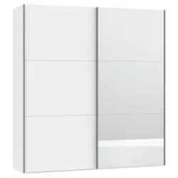 Schwebet&uuml;renschrank in Wei&szlig;