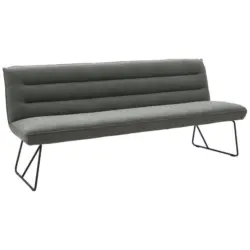 Sitzbank 168/89/68 cm in Grau, Schwarz