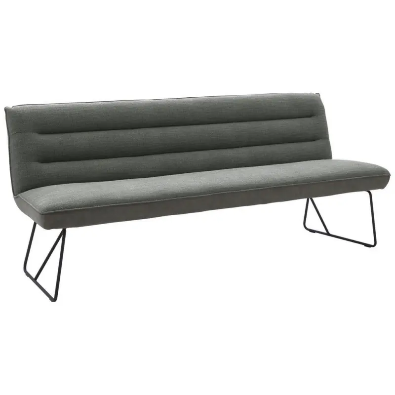 Sitzbank 168/89/68 cm in Grau, Schwarz
