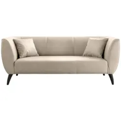 3-Sitzer-Sofa in Lederlook Beige