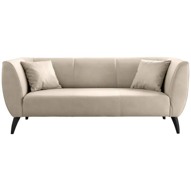 3-Sitzer-Sofa in Lederlook Beige