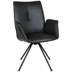 Armlehnstuhl Lederauswahl, Typenauswahl, Sitzfl&auml;che 360&deg; drehbar Echtleder