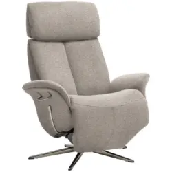 Relaxsessel in Textil Hellbraun