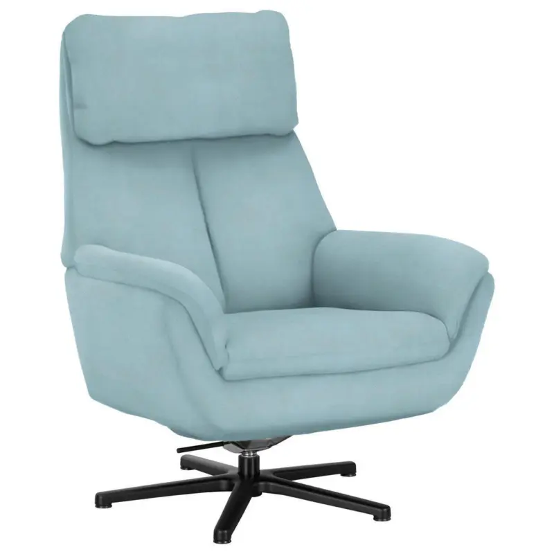 Relaxsessel in Textil Hellblau
