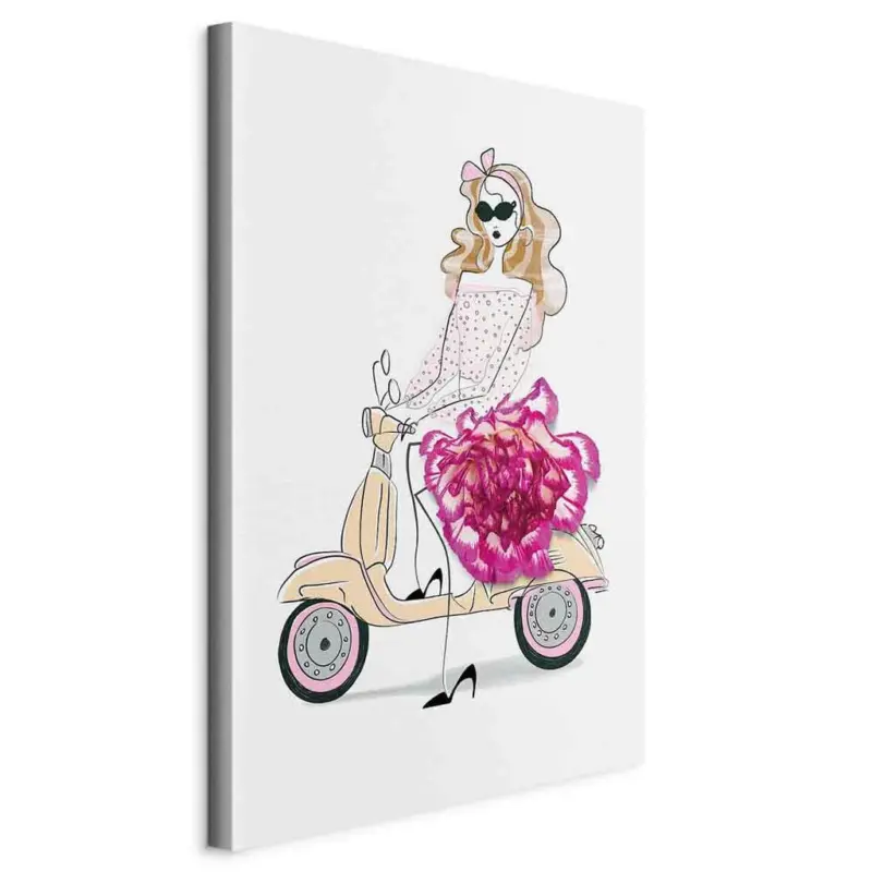 Leinwandbild Menschen, Fahrzeuge, Frauen 40/60/1,2 cm