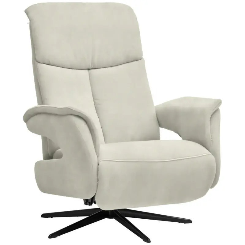 Relaxsessel in Textil Wei&szlig;