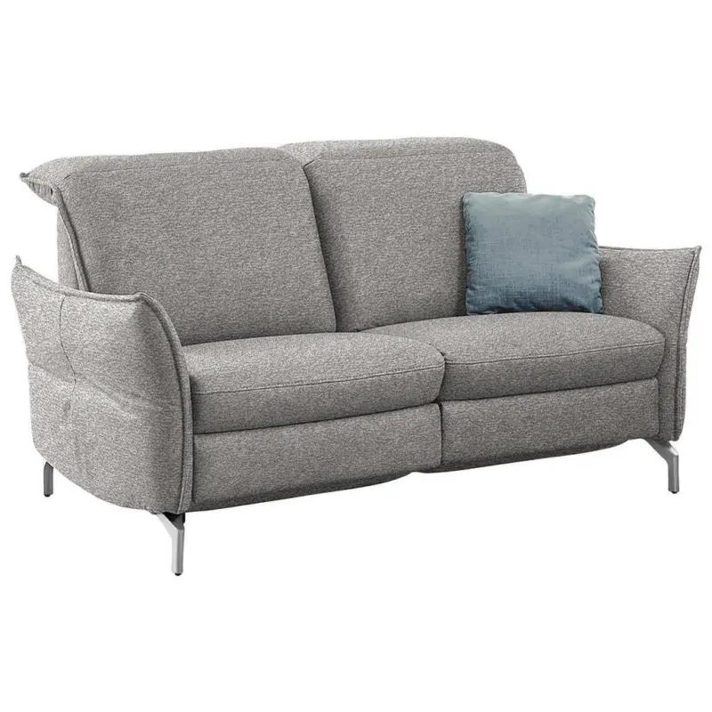 2,5-Sitzer in Chenille Grau, Wei&szlig;