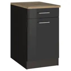 K&uuml;chenunterschrank 50/85/60 cm in Graphitfarben