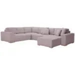 XXXLutz Lauterach - Ihr M&ouml;belhaus bei Bregenz Wohnlandschaft in Flachgewebe Altrosa