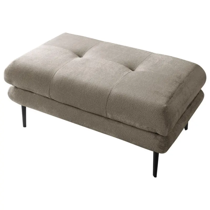 Hocker in Textil Grau