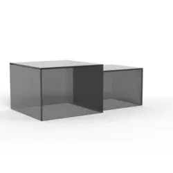 Couchtisch in Glas 50/50/35 cm