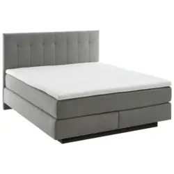 Boxspringbett 200/200 cm in Grau