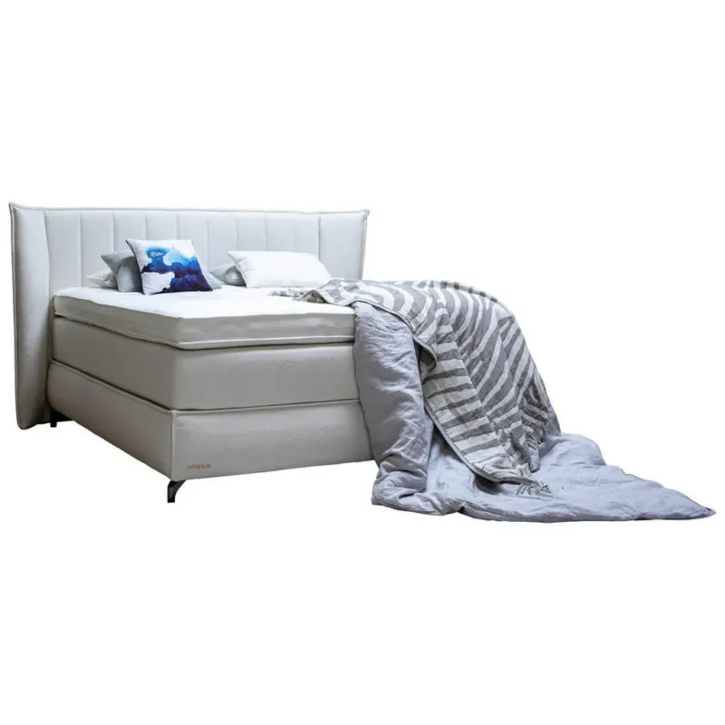 Boxspringbett 160/200 cm in Creme