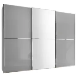 Schwebet&uuml;renschrank in Hellgrau