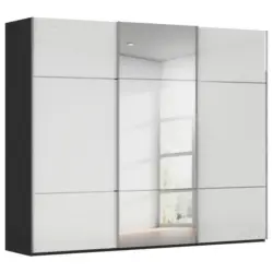 Schwebet&uuml;renschrank in Schwarz, Wei&szlig;