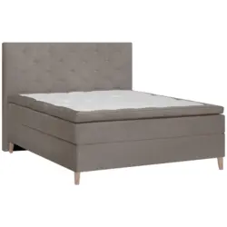 Boxspringbett 120/200 cm in Graubraun