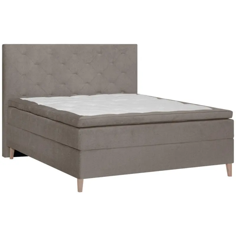 Boxspringbett 120/200 cm in Graubraun
