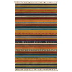 Orientteppich Waves of Rainbow Multicolor