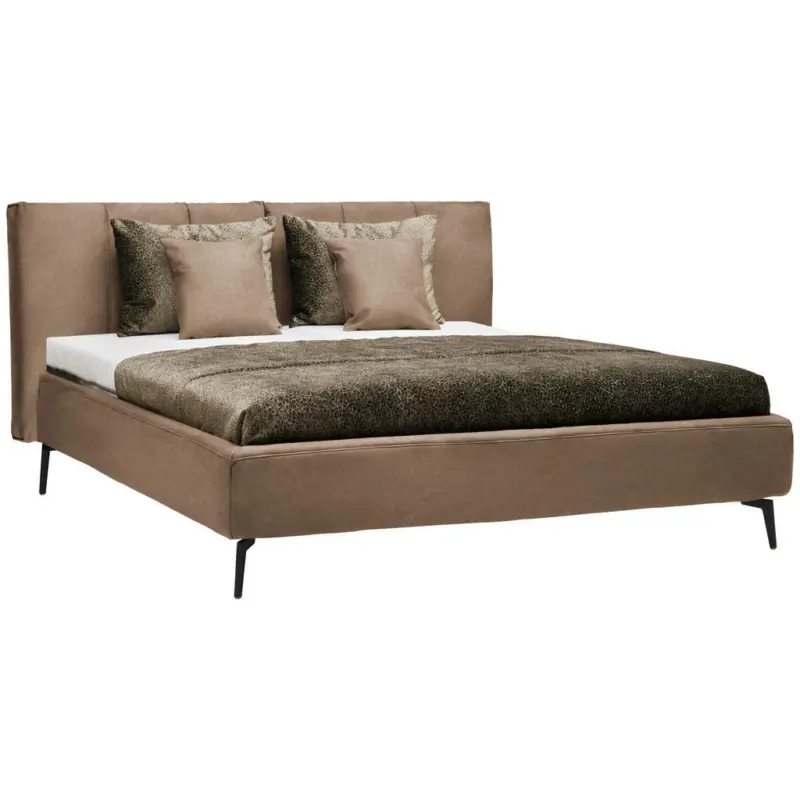 Polsterbett Matratze, Lattenrost Braun 180/200 cm