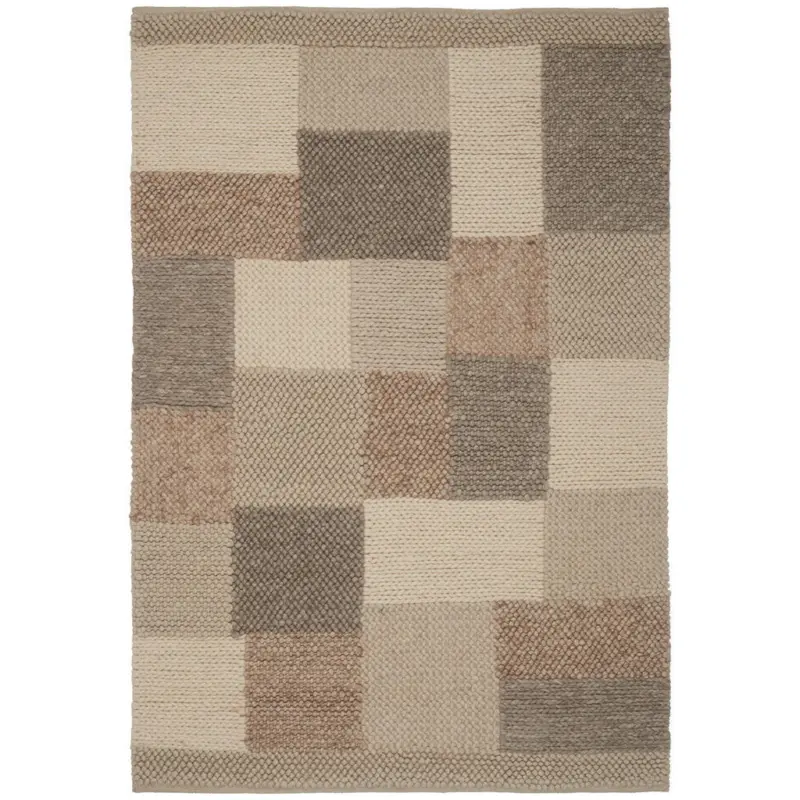 Handwebteppich 160/230 cm Nordic Naturfarben, Beige