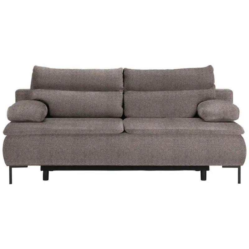 Boxspringsofa in Webstoff Braun Modern