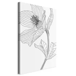 Leinwandbild Abstraktes, Blumen 40/60/1,2 cm