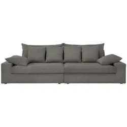 Viersitzer-Sofa in Cord Grau