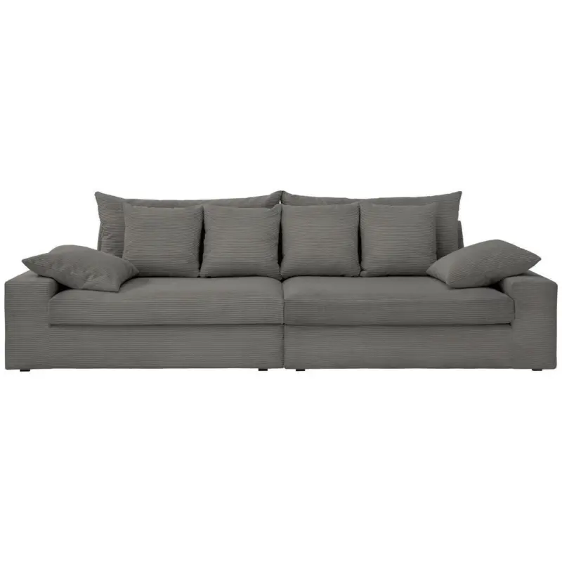 Viersitzer-Sofa in Cord Grau