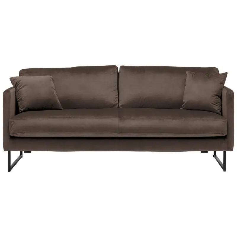 2,5-Sitzer in Samt Braun