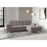 XXXLutz Lauterach - Ihr M&ouml;belhaus bei Bregenz Ecksofa Zora E in Flachgewebe Taupe 262/164 cm