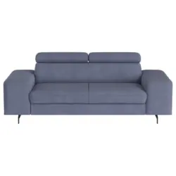 3-Sitzer-Sofa in Chenille Blau