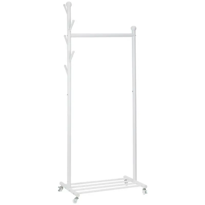 Kleiderwagen in Wei&szlig; 68/170/43 cm
