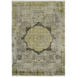 Vintage-Teppich 140/200 cm Tesoro Gr&uuml;n