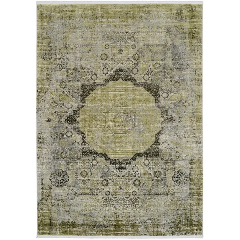 Vintage-Teppich 140/200 cm Tesoro Gr&uuml;n