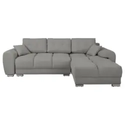 Ecksofa Azzuro Bis in Mikrofaser Grau