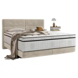 Boxspringbett 160/200 cm in Beige