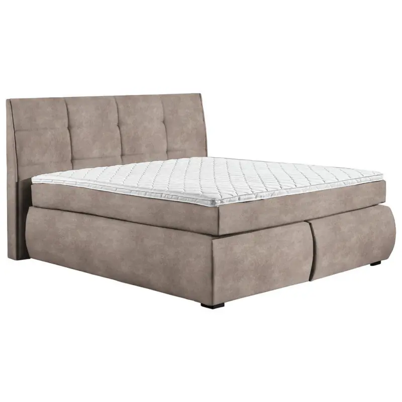 Boxspringbett 160/200 cm in Hellbraun