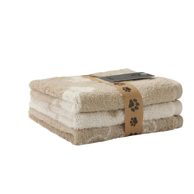 Seiftuch 30/30 cm We love dogs Beige