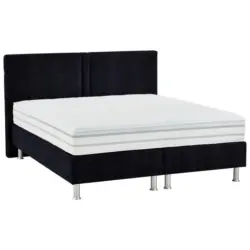 Boxspringbett 200/200 cm in Schwarz