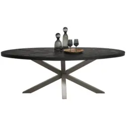 Esstisch in Holz, Metall 220/110/76 cm