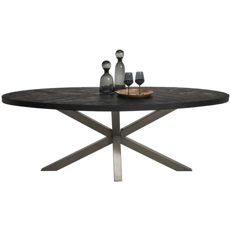 Esstisch in Holz, Metall 220/110/76 cm