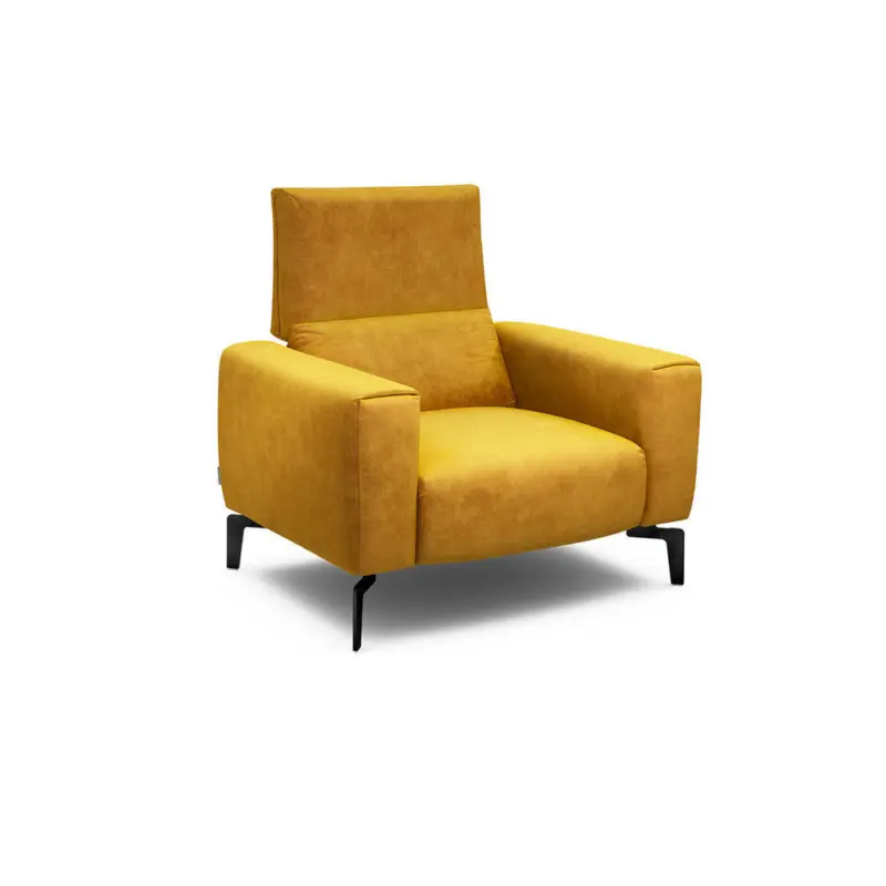 Sessel in Samt Gelb