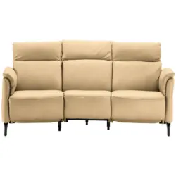Trapezsofa in Mikrofaser Beige