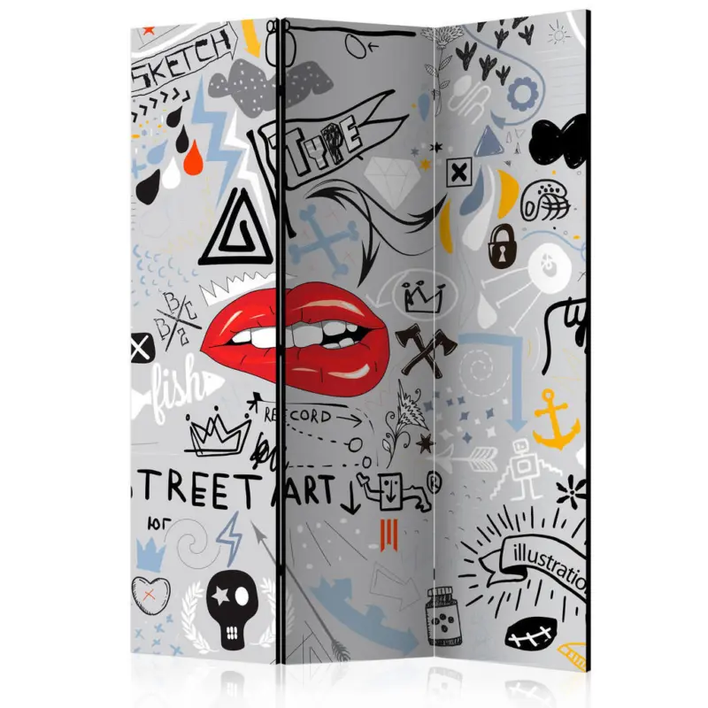 Paravent mit 3 Fl&uuml;gel